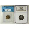 Image 1 : 2-SLABBED COINS 2000 LINCOLN CENT ANACS MS64RB &