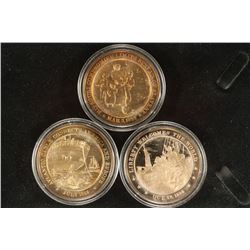 3-1 3/4'' BRONZE TOKENS 1820 MISSOURI COMPROMISE