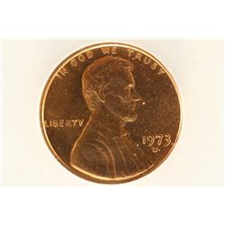 1973-D LINCOLN CENT ANACS MS65 RED