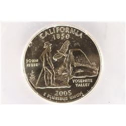 2005-P CALIFORNIA QUARTER ICG SP69 1ST DAY ISSUE