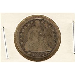 1853 SEATED LIBERTY DIME