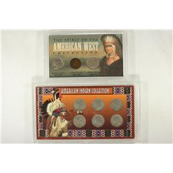 2 US COIN SETS SPIRIT OF AMERICAN WEST CONTAINS: