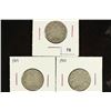 Image 1 : 1907, 1909 & 1910 CANADA SILVER 25 CENTS
