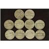 Image 1 : 10 ASSORTED 35% SILVER JEFFERSON WAR NICKELS