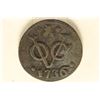 Image 1 : 1736 NEW YORK PENNY VOC DUIT DUTCH COLONIAL