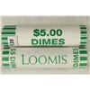 Image 1 : 2-$5 ROLLS OF 2011-P & D ROOSEVELT DIMES BU