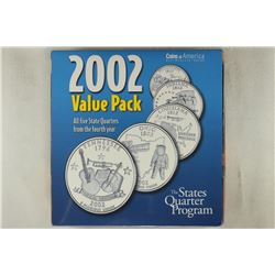 SET OF ALL 5-2002-P & D STATE QUARTERS IN SEALED