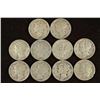 Image 1 : 10 ASSORTED 1940'S MERCURY DIMES