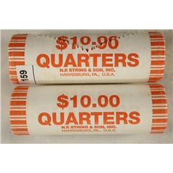 2-$10 ROLLS OF 2009-P GUAM QUARTERS BRILLIANT UNC