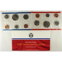 1987 US MINT SET (UNC) P/D (WITH ENVELOPE)