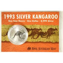 1993 AUSTRALIAN SILVER KANGAROO DOLLAR