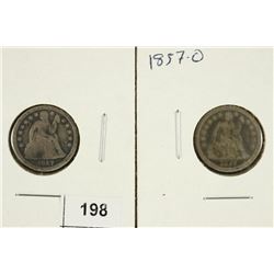 1857 & 1857-O SEATED LIBERTY DIMES