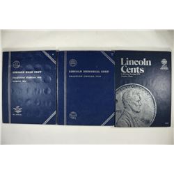 3 PARTIAL LINCOLN CENT ALBUMS 1941-UP