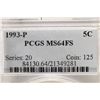Image 3 : 1993-P JEFFERSON NICKEL PCGS MS64FS