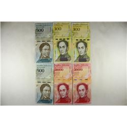 6 PIECES 2017 CRISP UNC VENEZUELA CURRENCY