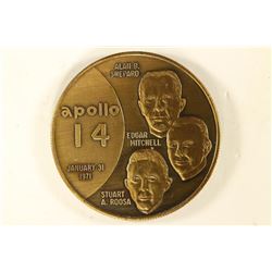 APOLLO 14 1 1/2'' BRONZE TOKEN