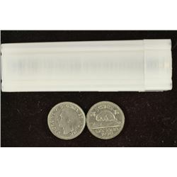 ROLL OF 40-1938 CANADA 5 CENTS