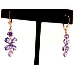 Jewelry - 5.32 Carat 14K Solid White Gold Daylight Again Tanzanite Earrings