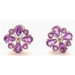 Jewelry - 4.85 Carat 14K Solid Yellow Gold French Clips Earrings Natural Ruby