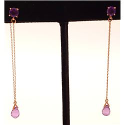 Jewelry - 14k Gold Earring with Amethyst