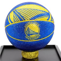 NBA Golden State Warriors Basketball Made with Swarovski Crystals