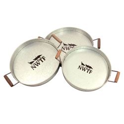 NWTF Galvanized Round Trays