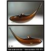 Image 1 : CZECH ART GLASS HAND SHAPED FISH NOVY BOR #160 #1232029