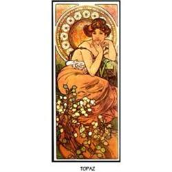 MUCHA ART NOUVEAU POSTER "TOPAZ" #1232147