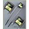 Image 1 : VINTAGE ART DECO STERLING HAIR COMB MS-110 #1232193