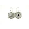 Image 1 : ANTIQUE STERLING  FILIGREE  GARNET Earrings #1232200