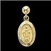 Image 1 : 14k Gold Earrings MIRACULOUS MEDAL #1232210