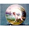 Image 1 : HAND PAINTED PLATE OF HUNTING DOG #1232332