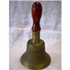 Image 1 :  Large Old Brass School Teacher's Bell #1232368