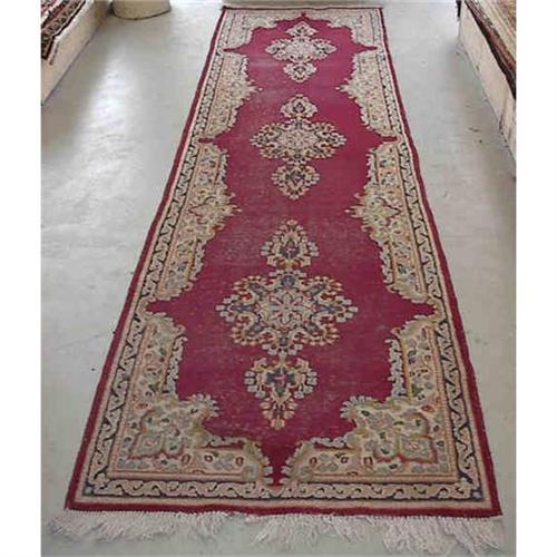 14x3 Runner Rug Antique Persian Kerman Runner Rug- 14' x 3'4