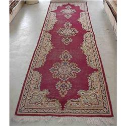 Antique Persian Kerman Runner Rug- 14' x 3'4" #1232621
