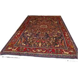 New  Persian Tabriz Hunting  Rug-  #1232625