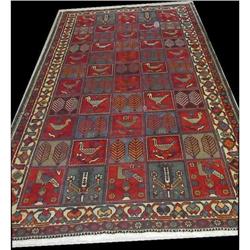 Tribal  Persian Bakhtiari  Kheshti Garden Rug- #1232627
