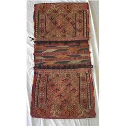 Antique Turkoman Yamoud sumac khorjin #1232631