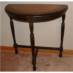 Antique Kiel Furniture Co. Half Moon Side Table#1232650