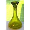 Image 1 : 6.5" LIME GREEN PILGRIM CRACKLE GL CRUET W STPR#1232667