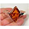 Image 1 : Modern Cognac Baltic Amber Cuff Bracelet #1232699