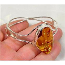 Honey  Baltic Amber Sterling Bracelet #1232723