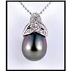 Image 1 : BLACK TAHITIAN PEARL DIAMOND PENDANT #1245433