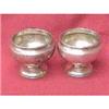 Image 1 :  Pair of sterling silver salt& pepper open dish#1245572