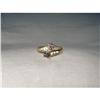 Image 1 : Estate 14K Gold Trillion Tanzanite Diamond Ring#1245907