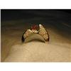 Image 1 : Rare Estate 14K WG Gold Diamond Pave Ruby Band #1245953