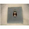 Image 1 : Estate 14K YG Enamel Diamond Ladybug Necklace #1246006