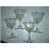 Image 1 : Set of Four Depression Glass Cocktail Glasses #1249418