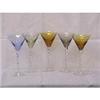 Image 1 : Set of 5 twisted stem wine glasses #1249718