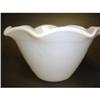 Image 1 : MILK GLASS BOWL WITH WHEAT DESIGN #1250101